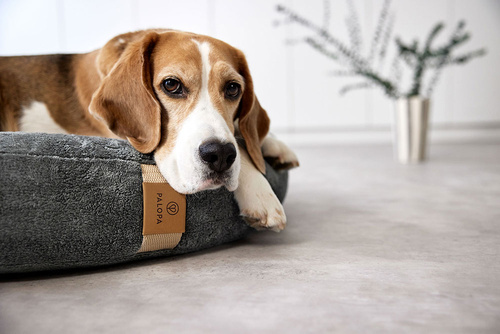 PALOPA Okrągłe legowisko donut dla psa Fippa anthracite M-L