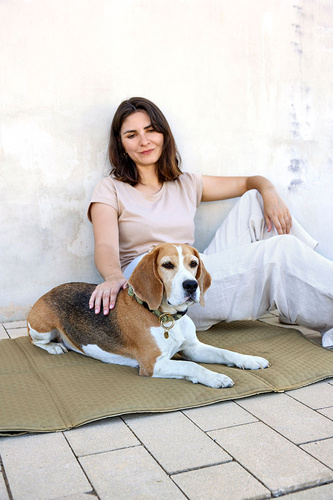 PALOPA Torba i mata dla psa 2w1 Nobo sage