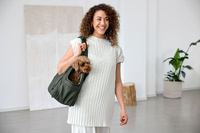 PALOPA Torba transportowa dla psa do 10kg Weda dark olive