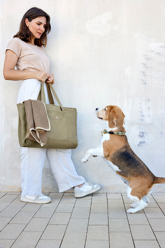 PALOPA Torba i mata dla psa 2w1 Nobo sage