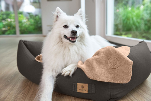 PALOPA Legowisko dla psa bawełniane Fred anthracite L