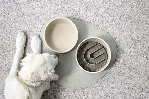 PALOPA Wkład do miski dla psa spowalniający silikonowy Yumo taupe