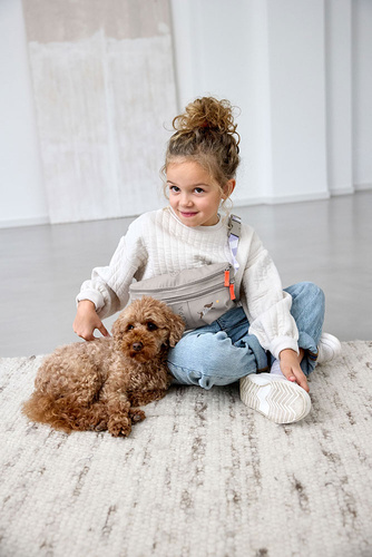 PALOPA Torebka nerka na smakołyki dla psa mini Enja taupe