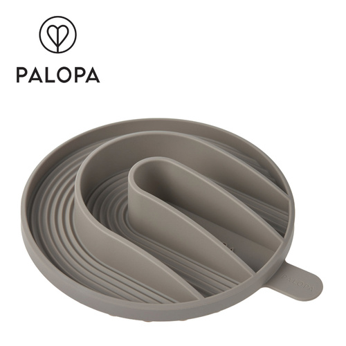 PALOPA Wkład do miski dla psa spowalniający silikonowy Yumo taupe