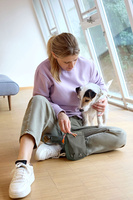 PALOPA Torebka saszetka na smakołyki dla psa Greta dark olive L