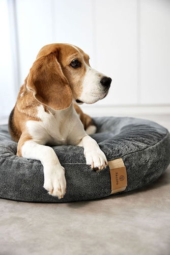 PALOPA Okrągłe legowisko donut dla psa Fippa anthracite M-L