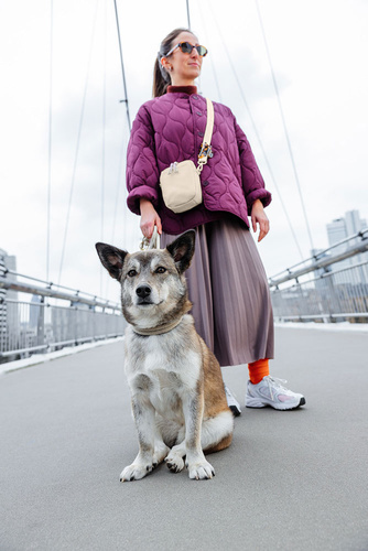PALOPA Torebka saszetka na smakołyki dla psa Greta creme L