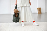 PALOPA Torba transportowa dla psa do 10kg Weda dark olive