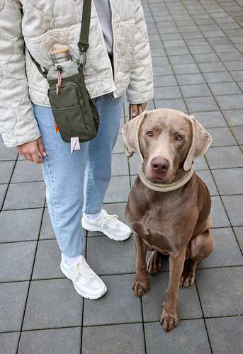 PALOPA Torebka saszetka na butelkę i smakołyki 2w1 Boudi dark olive
