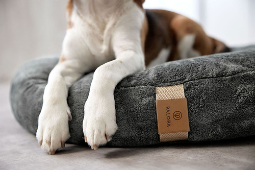 PALOPA Okrągłe legowisko donut dla psa Fippa anthracite M-L