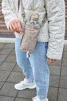 PALOPA Torebka saszetka na butelkę i smakołyki 2w1 Boudi taupe