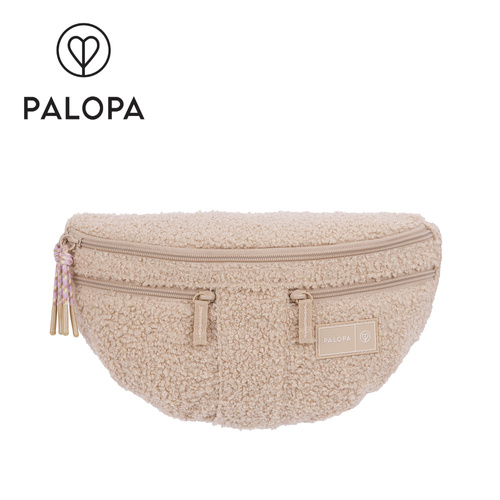 PALOPA Torebka nerka na smakołyki dla psa Emma teddy-fleece beige Edycja limitowana
