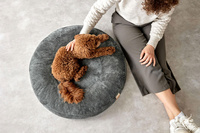 PALOPA Okrągłe legowisko donut dla psa Fippa anthracite M-L