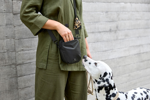 PALOPA Torebka saszetka na smakołyki dla psa Greta black L