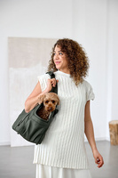 PALOPA Torba transportowa dla psa do 10kg Weda dark olive