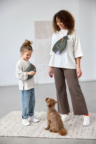 PALOPA Torebka nerka na smakołyki dla psa Emma dark olive