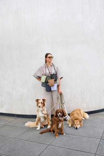 PALOPA Torebka saszetka na smakołyki dla psa Karl pale khaki M