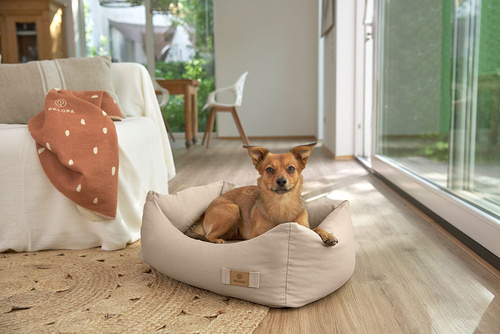 PALOPA Legowisko dla psa bawełniane Fred humus XS