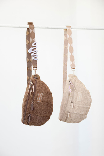 PALOPA Torebka nerka na smakołyki dla psa Emma teddy-fleece brown Edycja limitowana