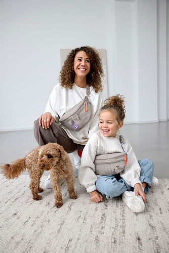 PALOPA Torebka nerka na smakołyki dla psa Emma taupe