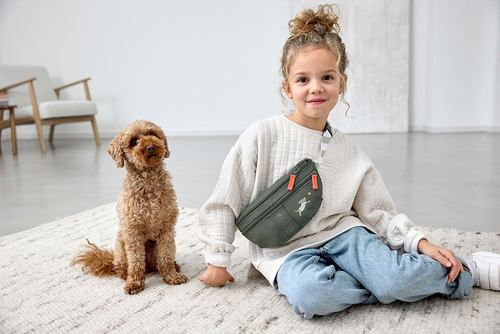 PALOPA Torebka nerka na smakołyki dla psa mini Enja dark olive